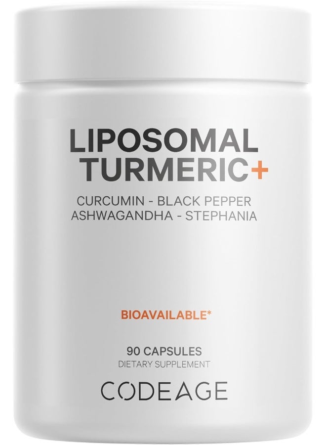 Codeage Fermented Turmeric Supplement, Extra Strength Curcumin Infused with Organic Essential Oil and Digestive Bitters, Joint and Heart Health, 90 Capsules - Image 1